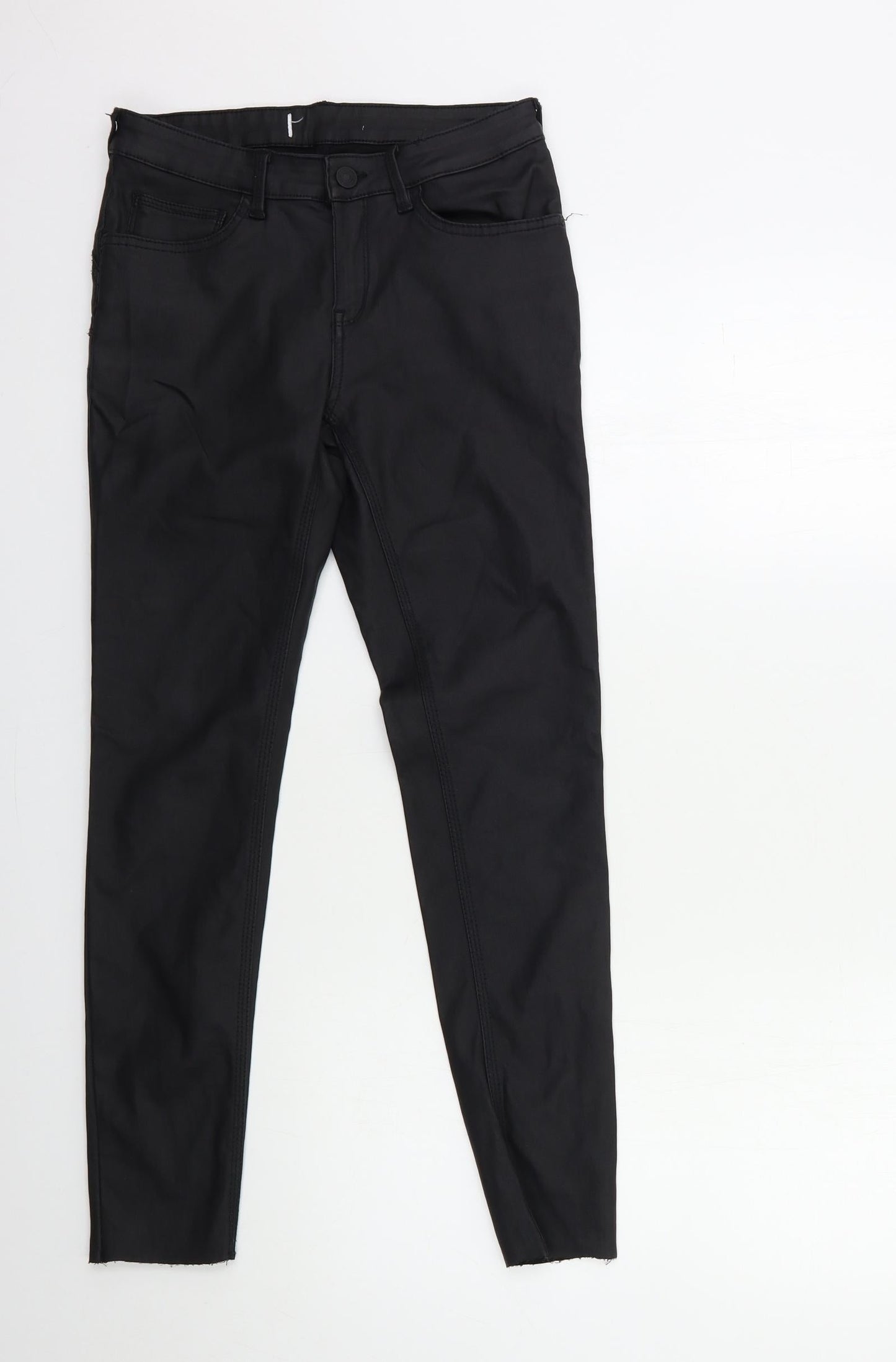 Preworn Womens Black   Trousers  Size 26 in L26 in