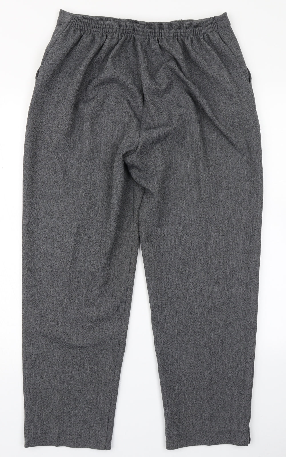 Emma Collection Womens Grey   Dress Pants Trousers Size 16 L24 in