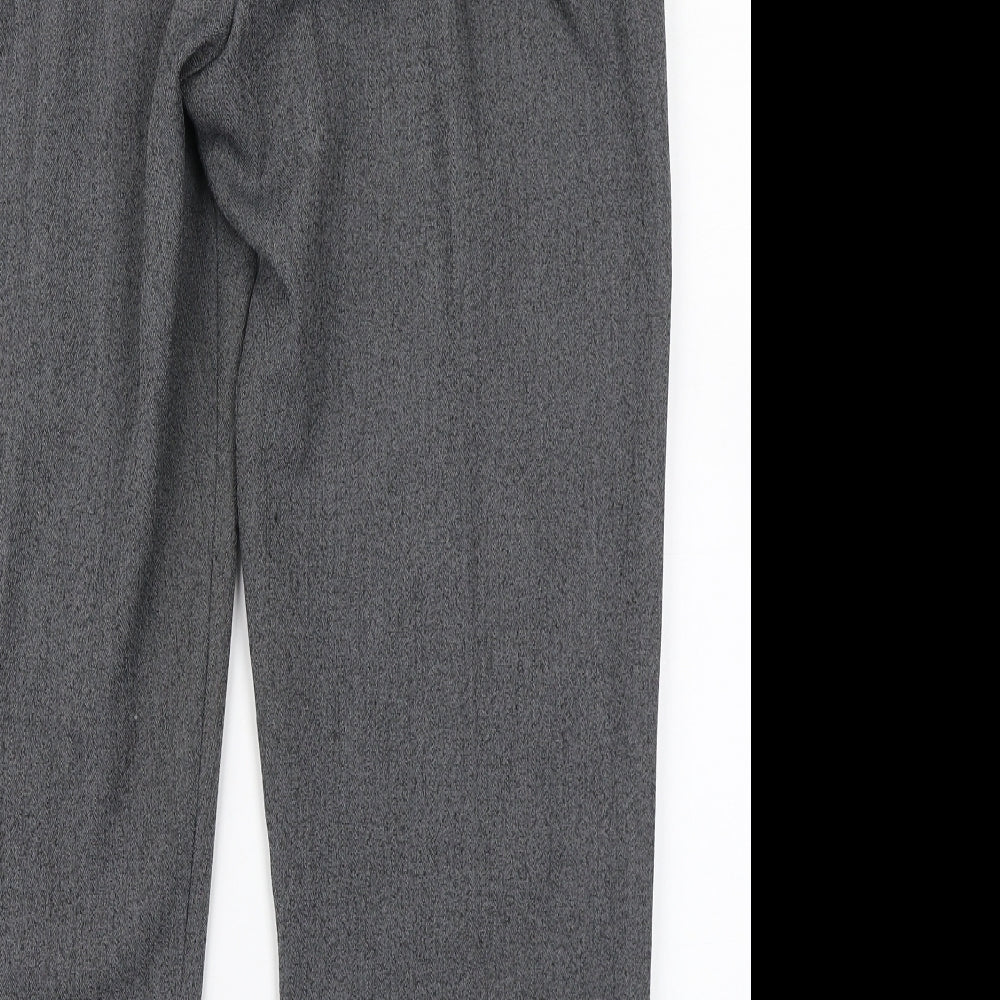 Emma Collection Womens Grey   Dress Pants Trousers Size 16 L24 in