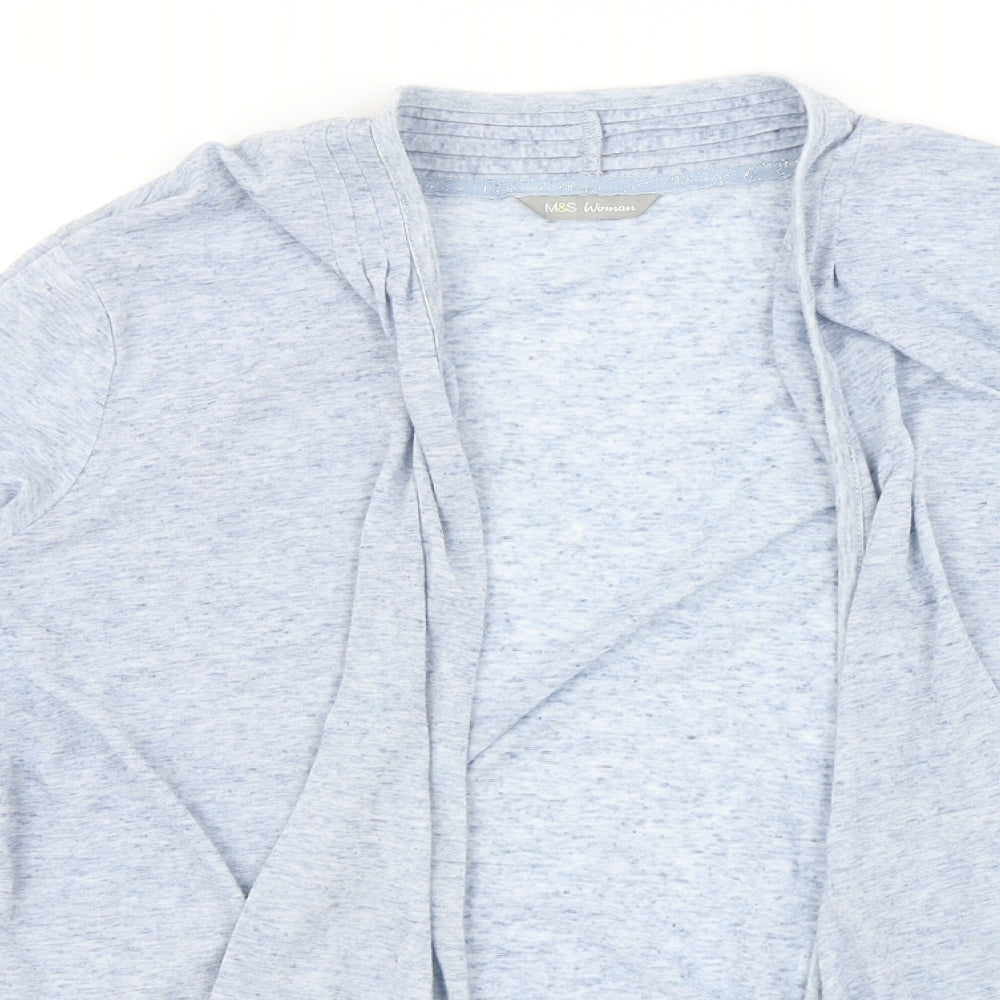 M&S Womens Blue   Cardigan Jumper Size 16