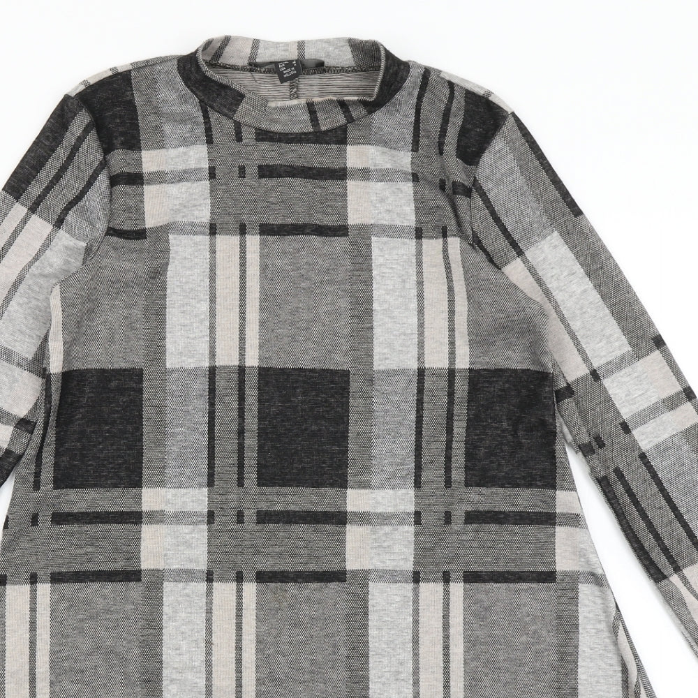 Atmosphere Womens Black Plaid  Fit & Flare  Size 8