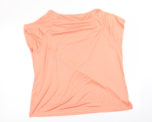 marble Womens Orange   Basic T-Shirt Size XL