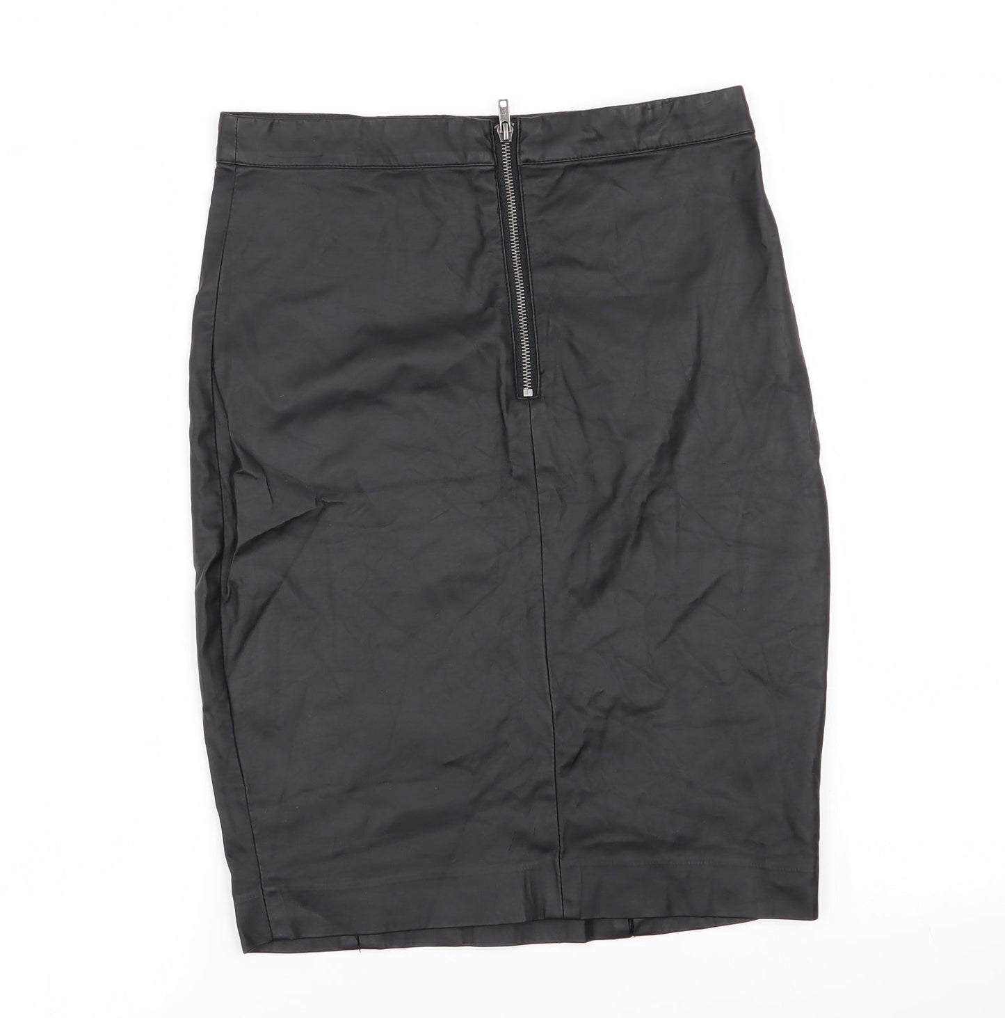 Topshop Womens Black   A-Line Skirt Size 10