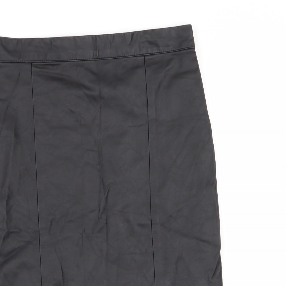 Topshop Womens Black   A-Line Skirt Size 10