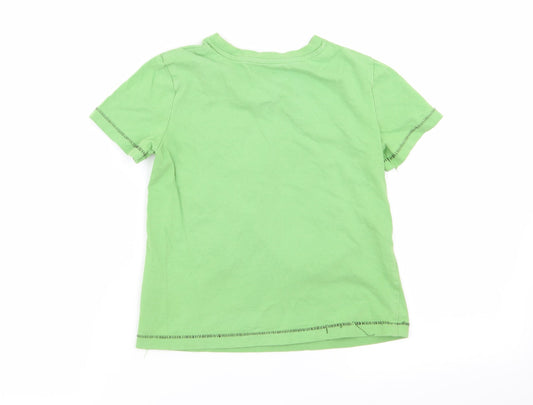 Cherokee Boys Green   Basic T-Shirt Size 4-5 Years