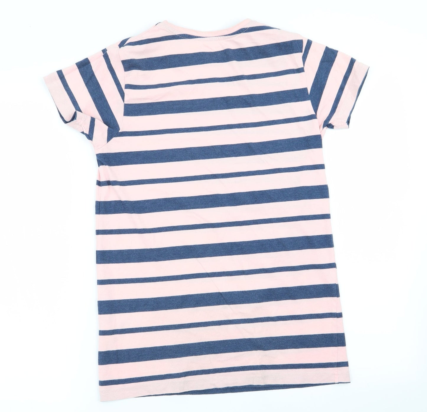 Primark Girls Multicoloured Striped  Basic T-Shirt Size 12-13 Years