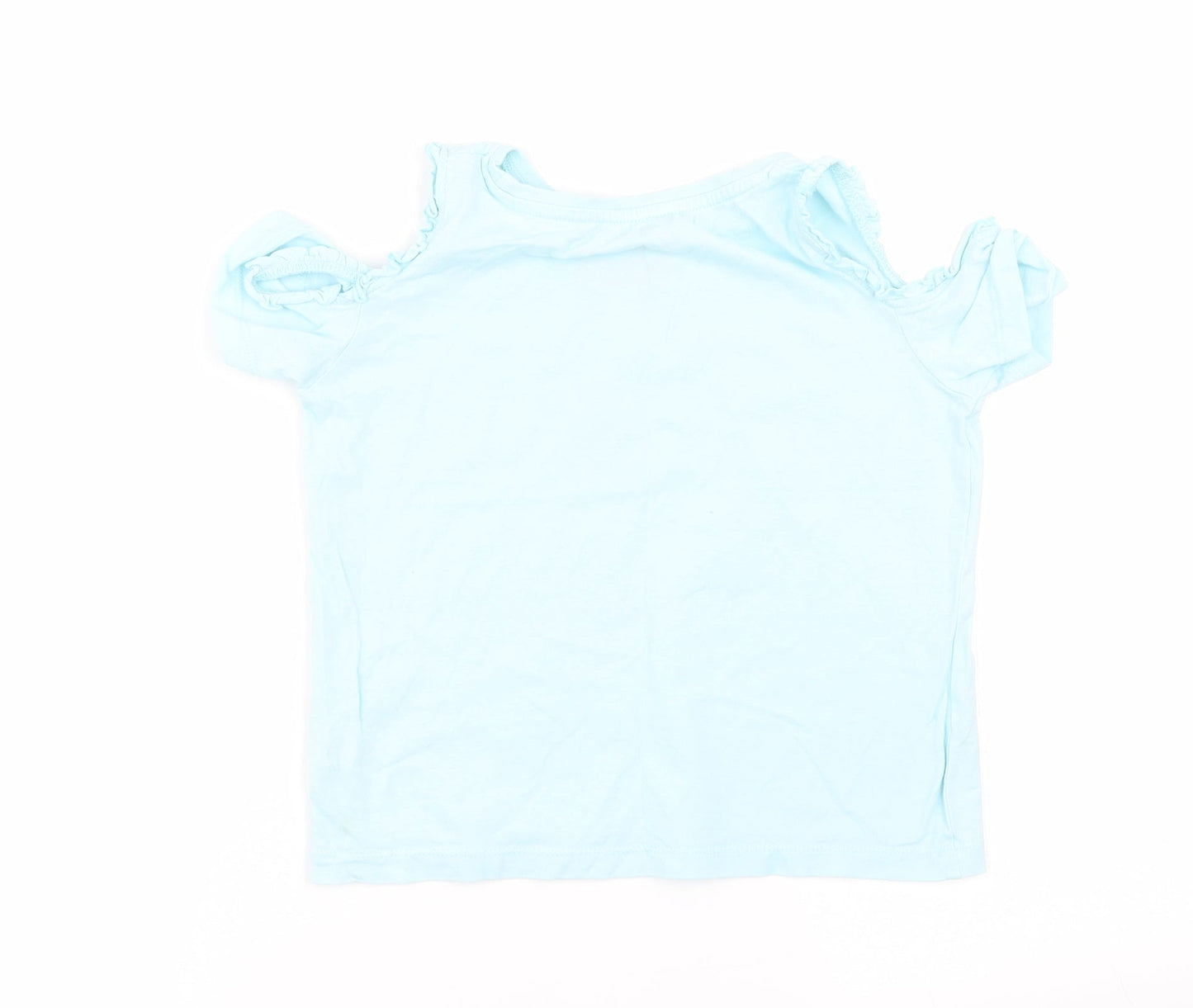 Matalan Girls Blue Solid  Top Pyjama Top Size 6 Years