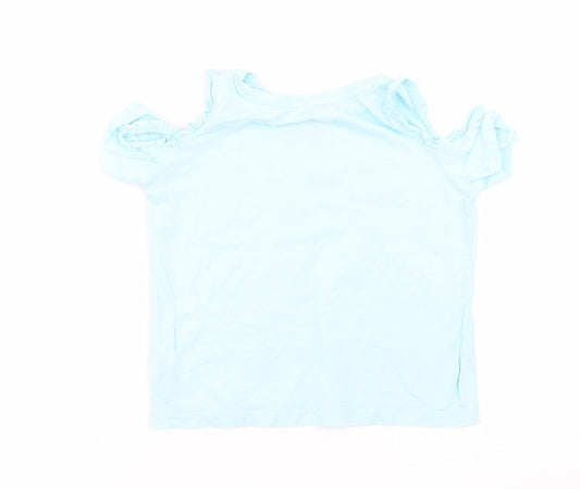 Matalan Girls Blue Solid  Top Pyjama Top Size 6 Years