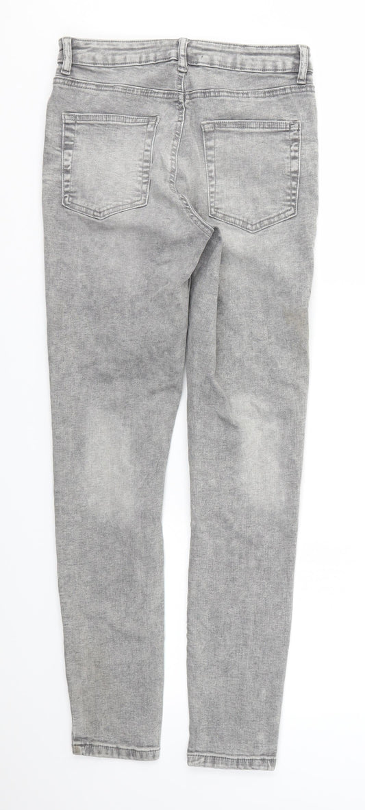 DENIM&CO Womens Grey   Skinny Jeans Size 12 L28 in