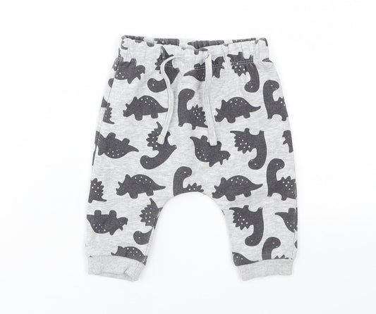 Matalan Boys Grey Animal Print  Pullover Jumper Size 0-3 Months