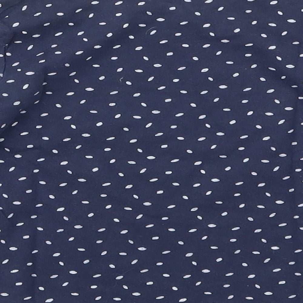 INDEXTENSO Girls Blue Spotted  Basic T-Shirt Size 4 Years