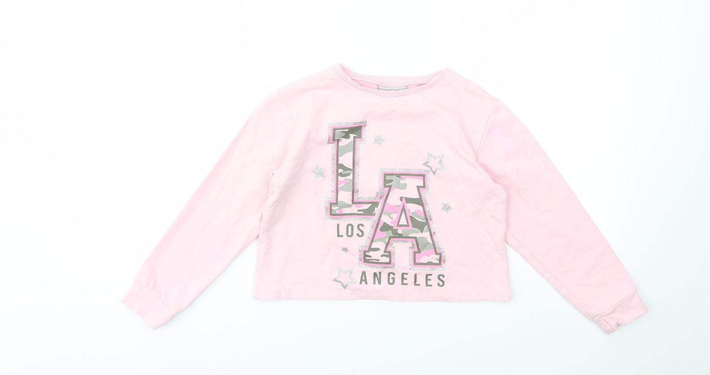 Matalan Girls Pink   Pullover Jumper Size 7 Years