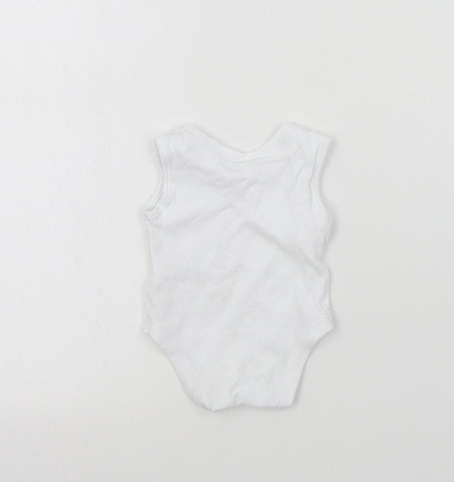 Primark Baby White Colourblock  Babygrow One-Piece Size Newborn