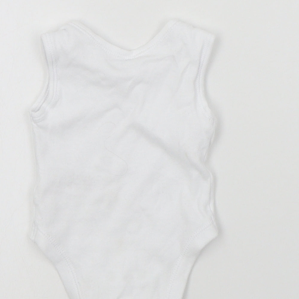 Primark Baby White Colourblock  Babygrow One-Piece Size Newborn