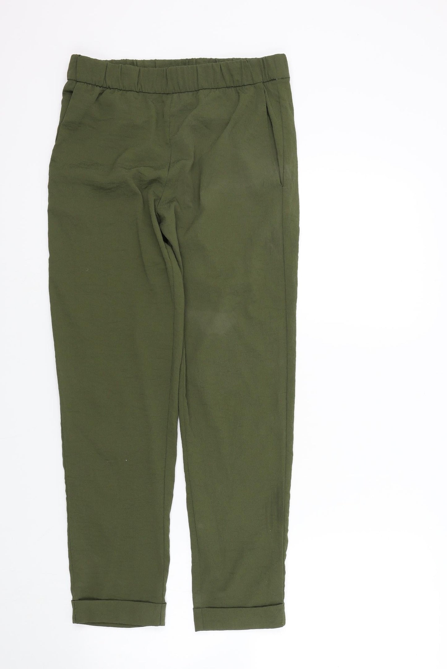 H&M Womens Green   Dress Pants Trousers Size 8 L26 in