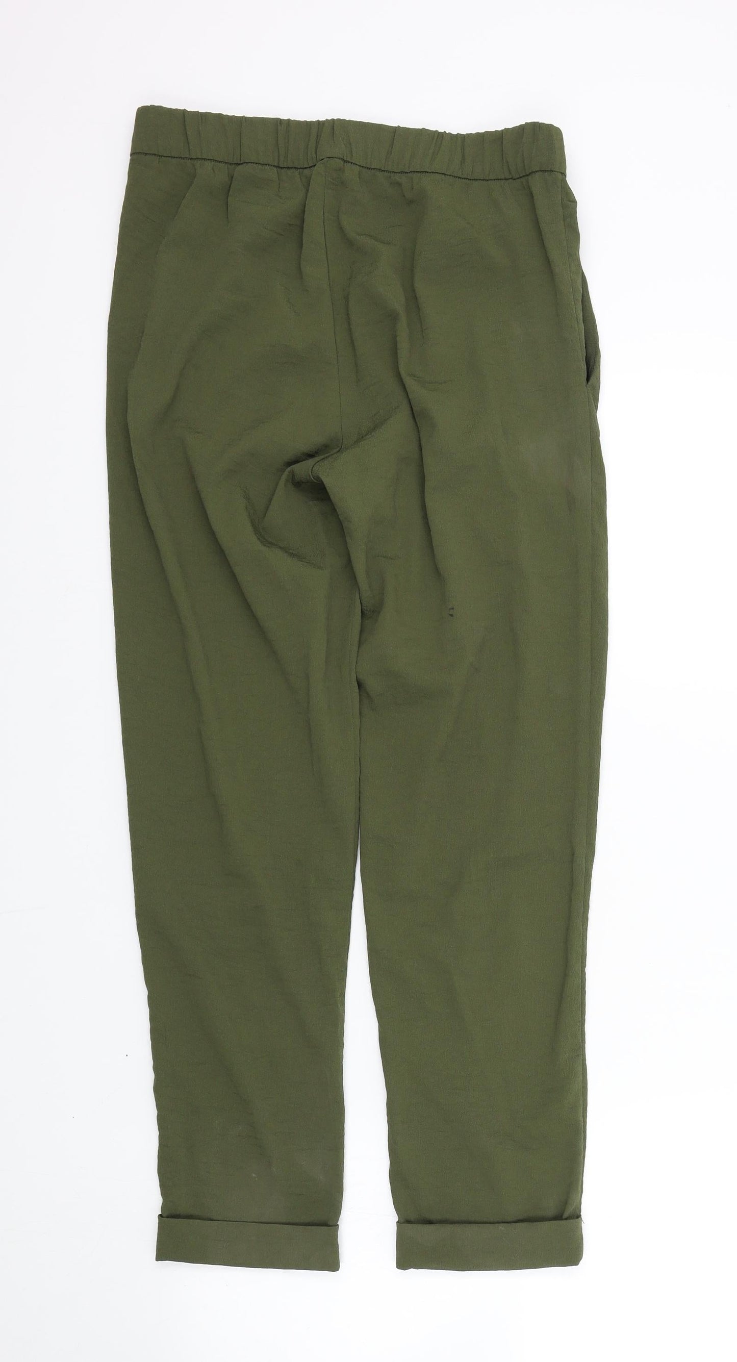 H&M Womens Green   Dress Pants Trousers Size 8 L26 in