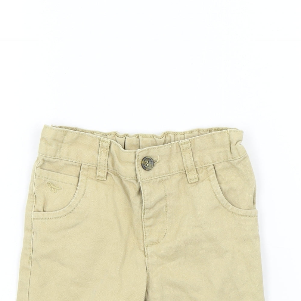 Nutmeg Boys Brown Colourblock  Cropped Jeans Size 18-24 Months