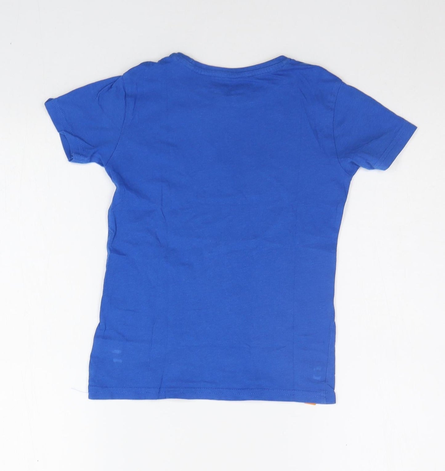 RESEVERED Girls Blue   Basic T-Shirt Size 7-8 Years