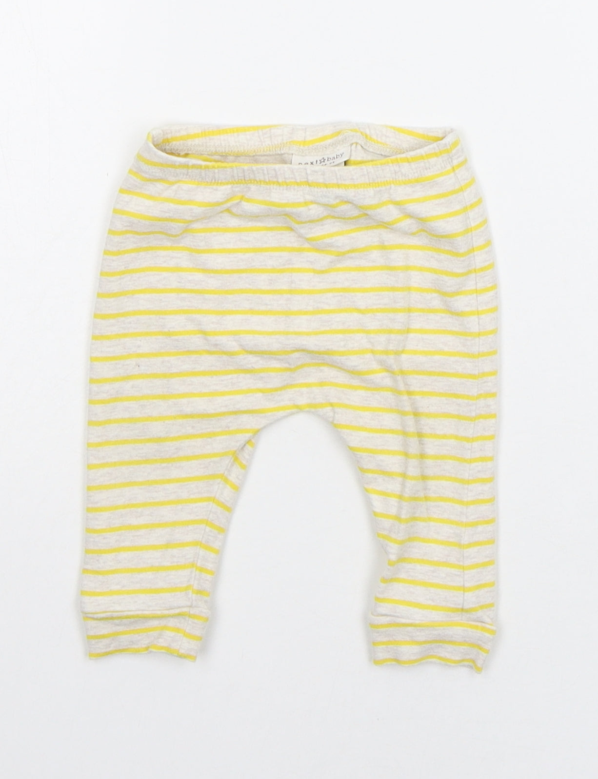 NEXT Baby Yellow Striped  Jogger Trousers Size 3-6 Months