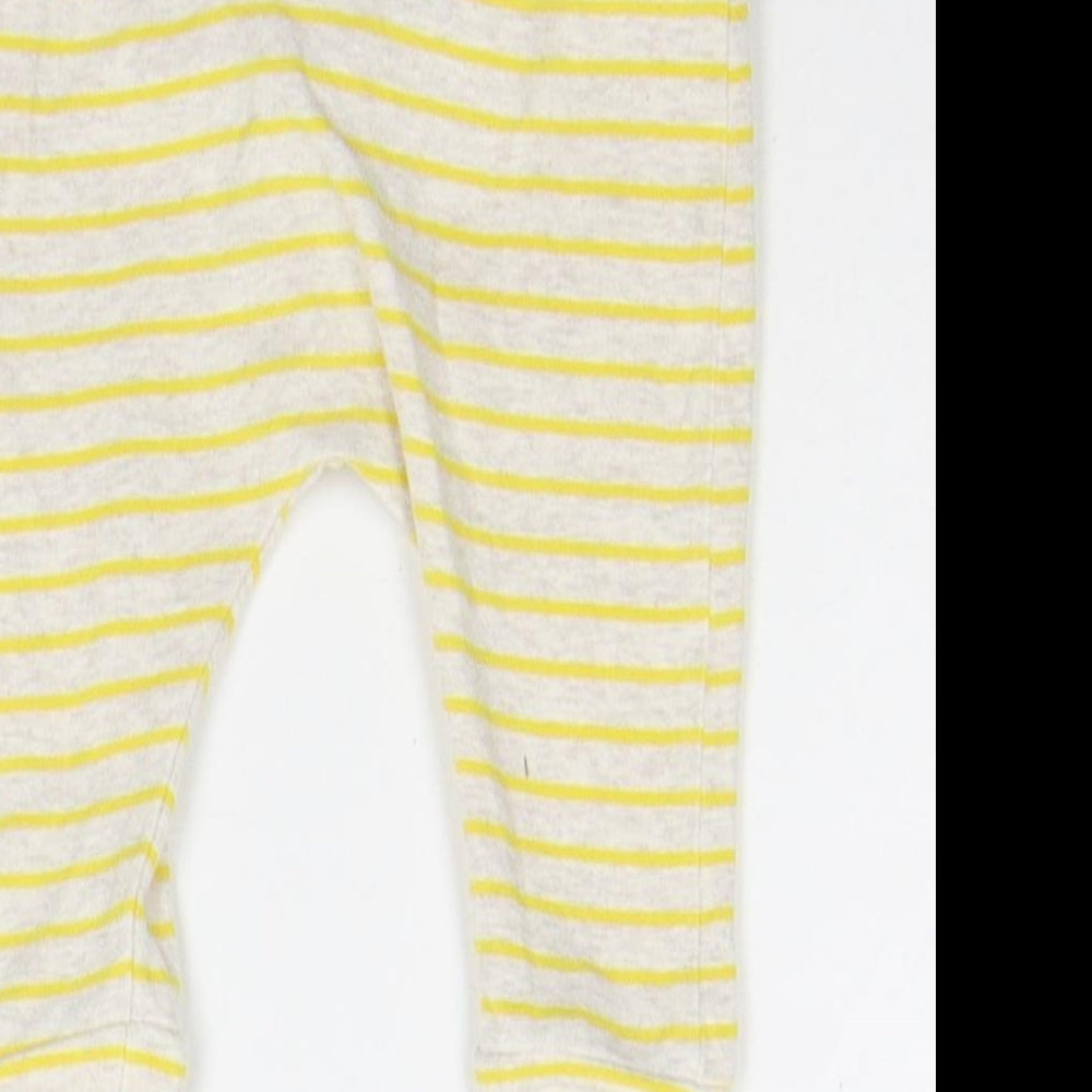 NEXT Baby Yellow Striped  Jogger Trousers Size 3-6 Months