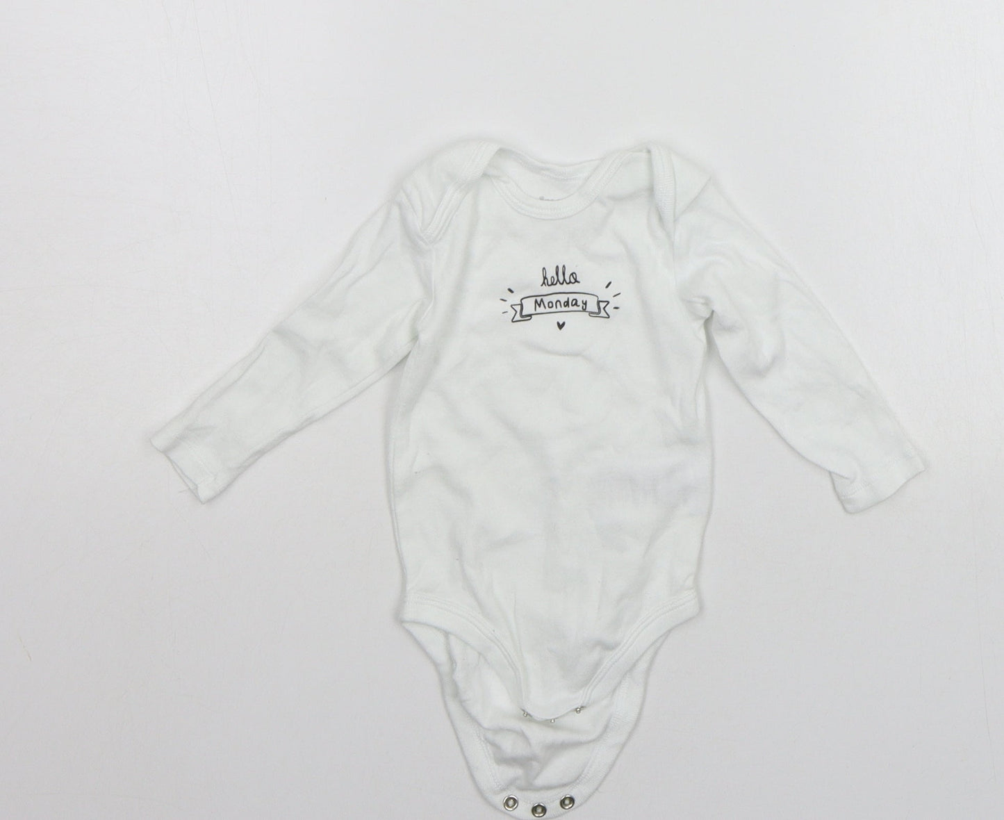 Lupilu Baby White   Babygrow One-Piece Size 3-6 Months
