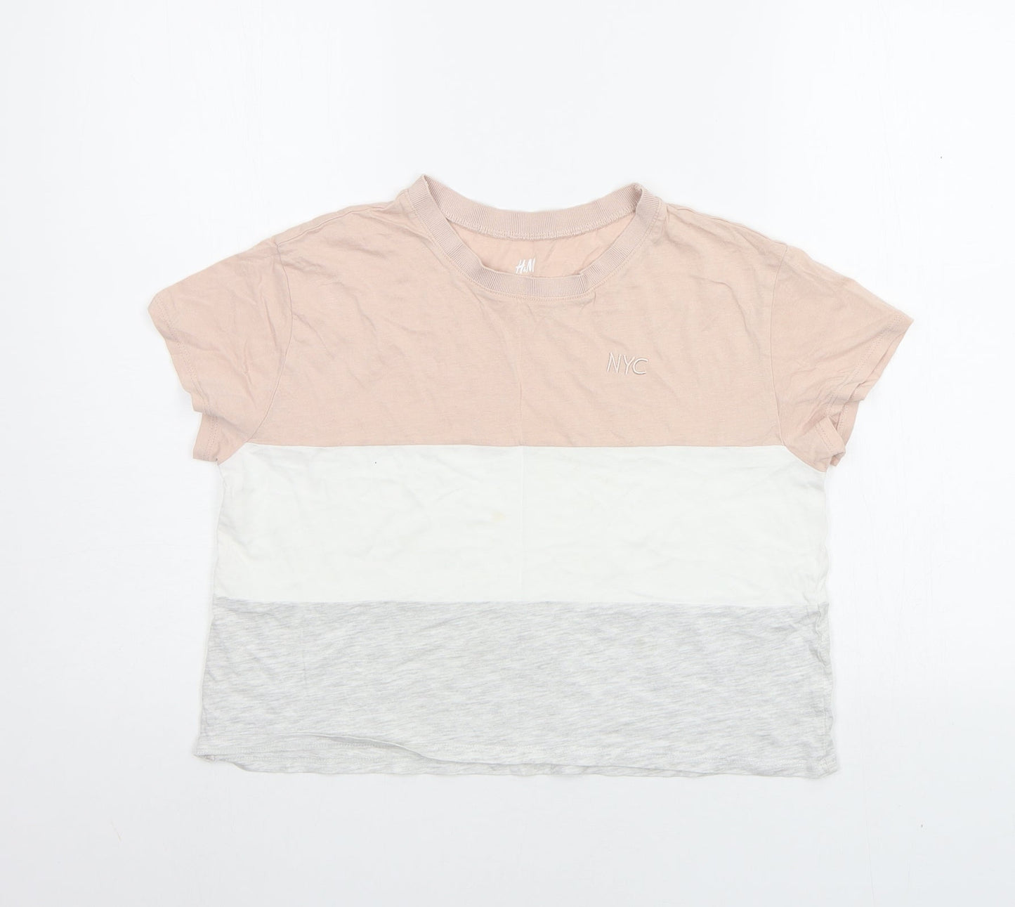 H&M Girls Pink   Basic T-Shirt Size 11-12 Years