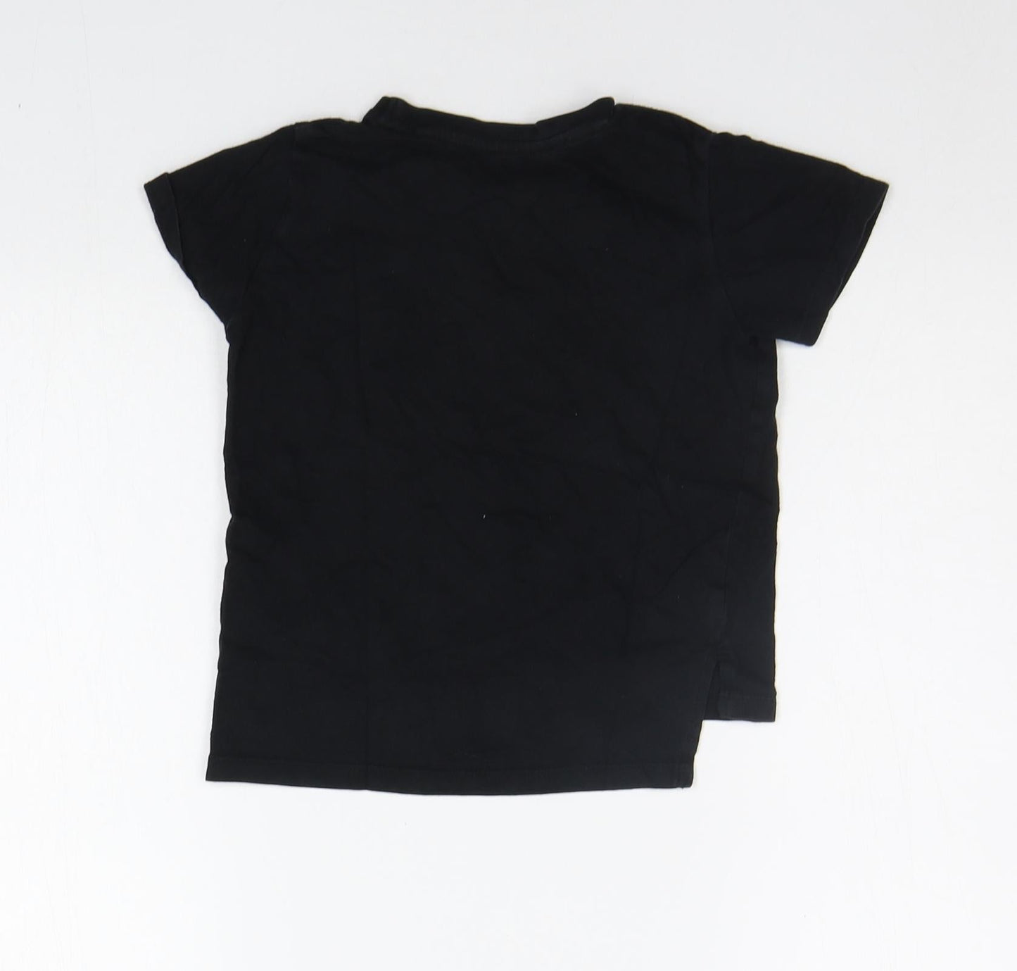 Primark Girls Black   Basic T-Shirt Size 2-3 Years