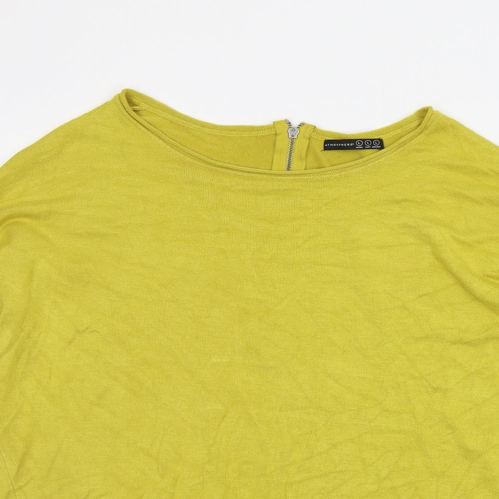 Atmsophere Womens Yellow   Pullover Jumper Size L