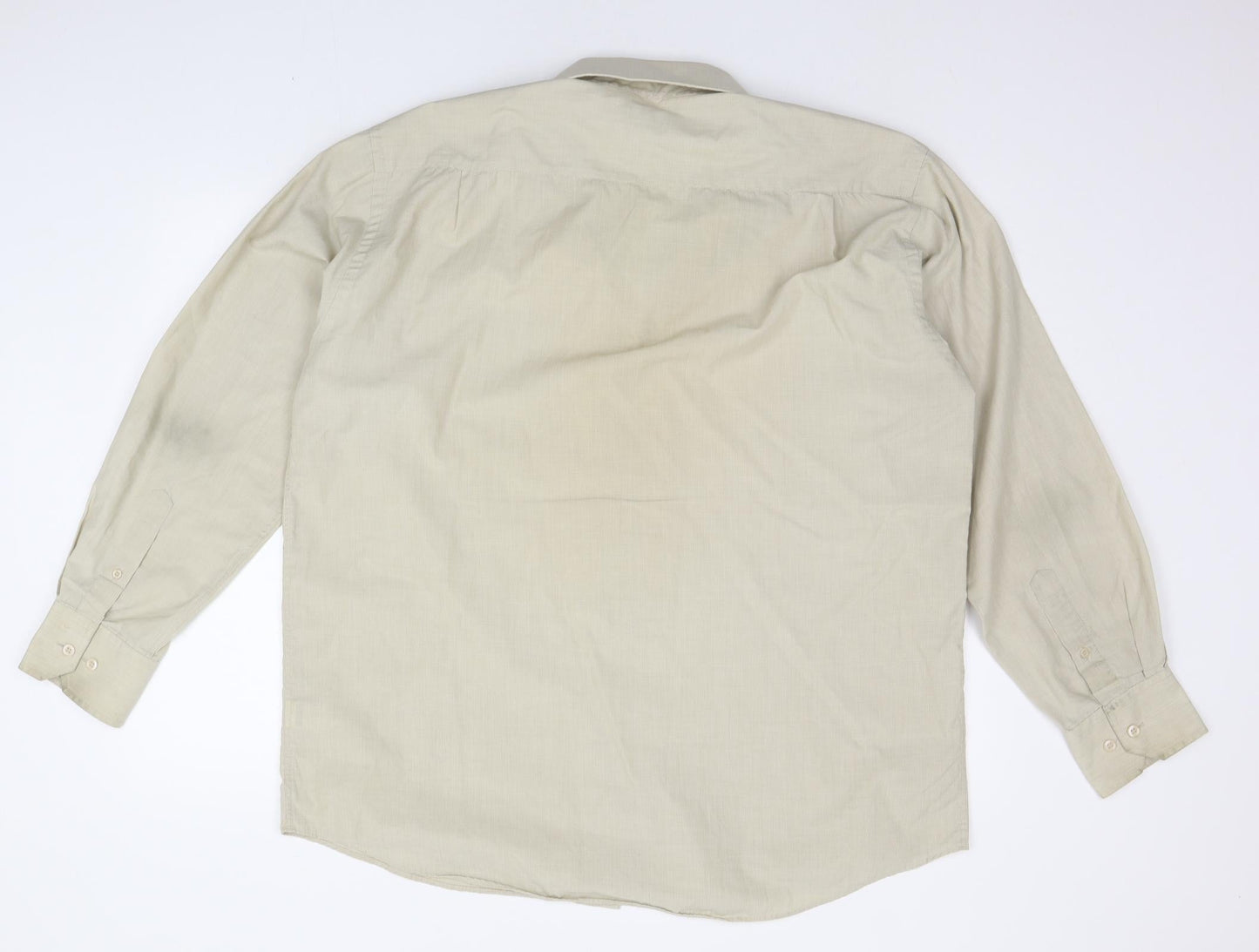 Cedar Wood State Mens Beige    Button-Up Size 16.5