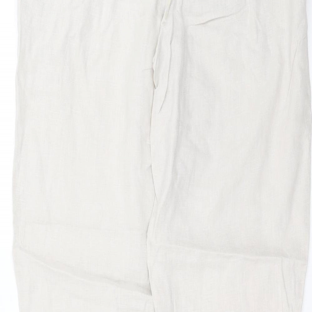 Warehouse Womens Beige   Trousers  Size 10 L28 in