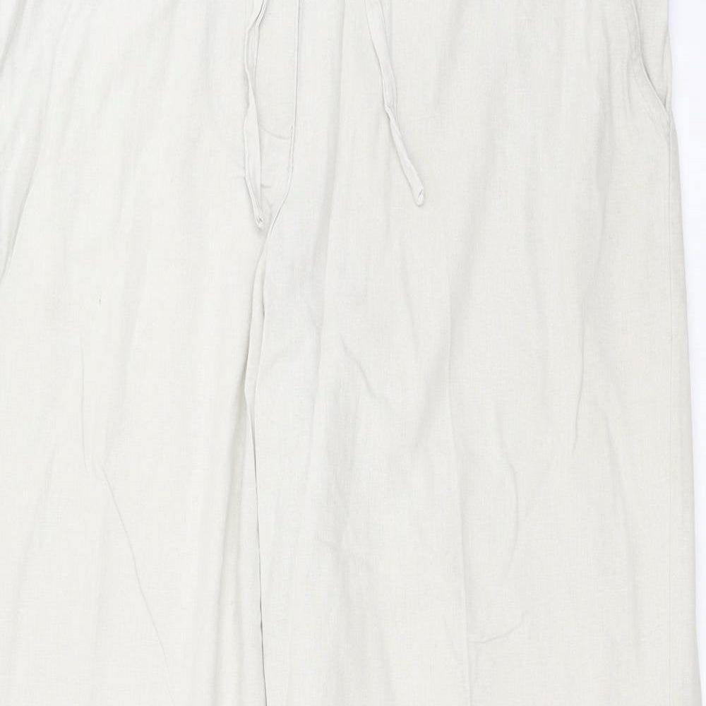 Mia Moda Womens Beige   Trousers  Size 16 L27 in