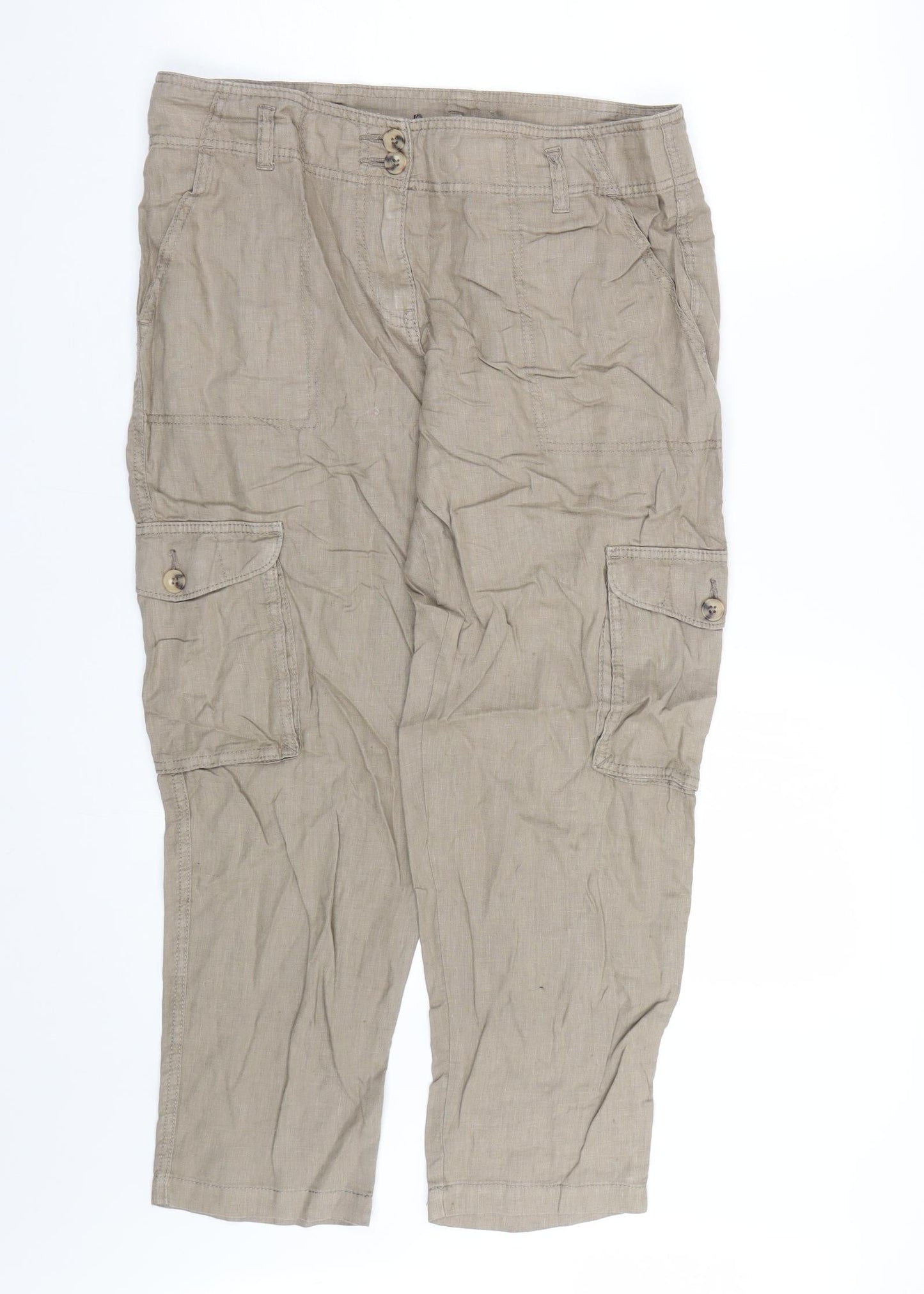 Preworn Womens Brown   Trousers  Size 34 L24 in