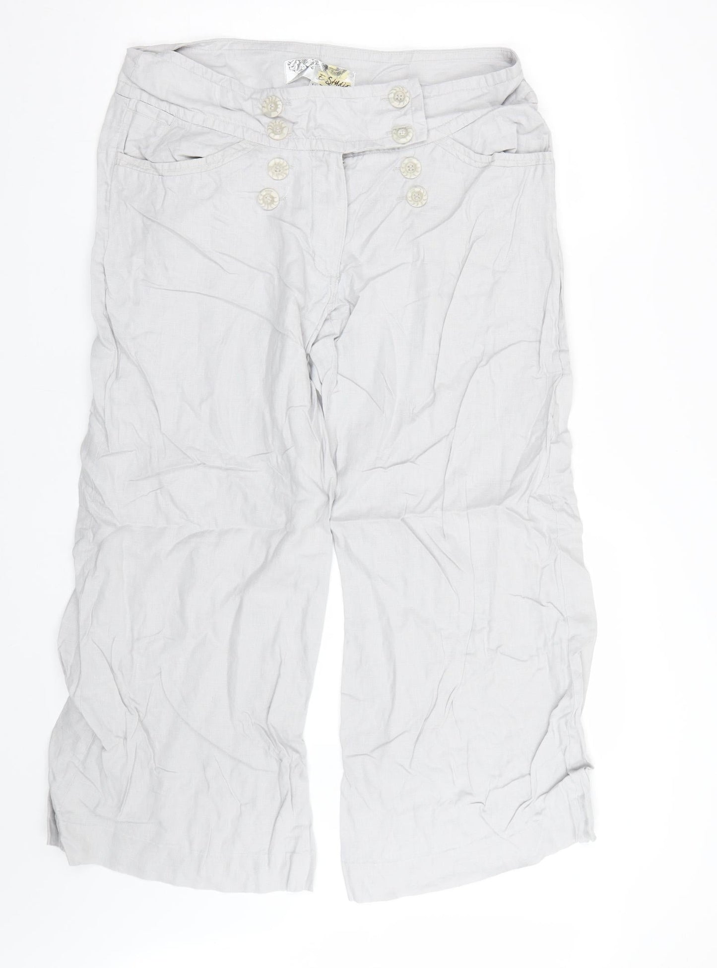 E Studio Womens Grey   Trousers  Size 14 L26 in