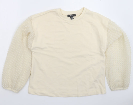 Primark Womens Beige   Pullover Sweatshirt Size 12