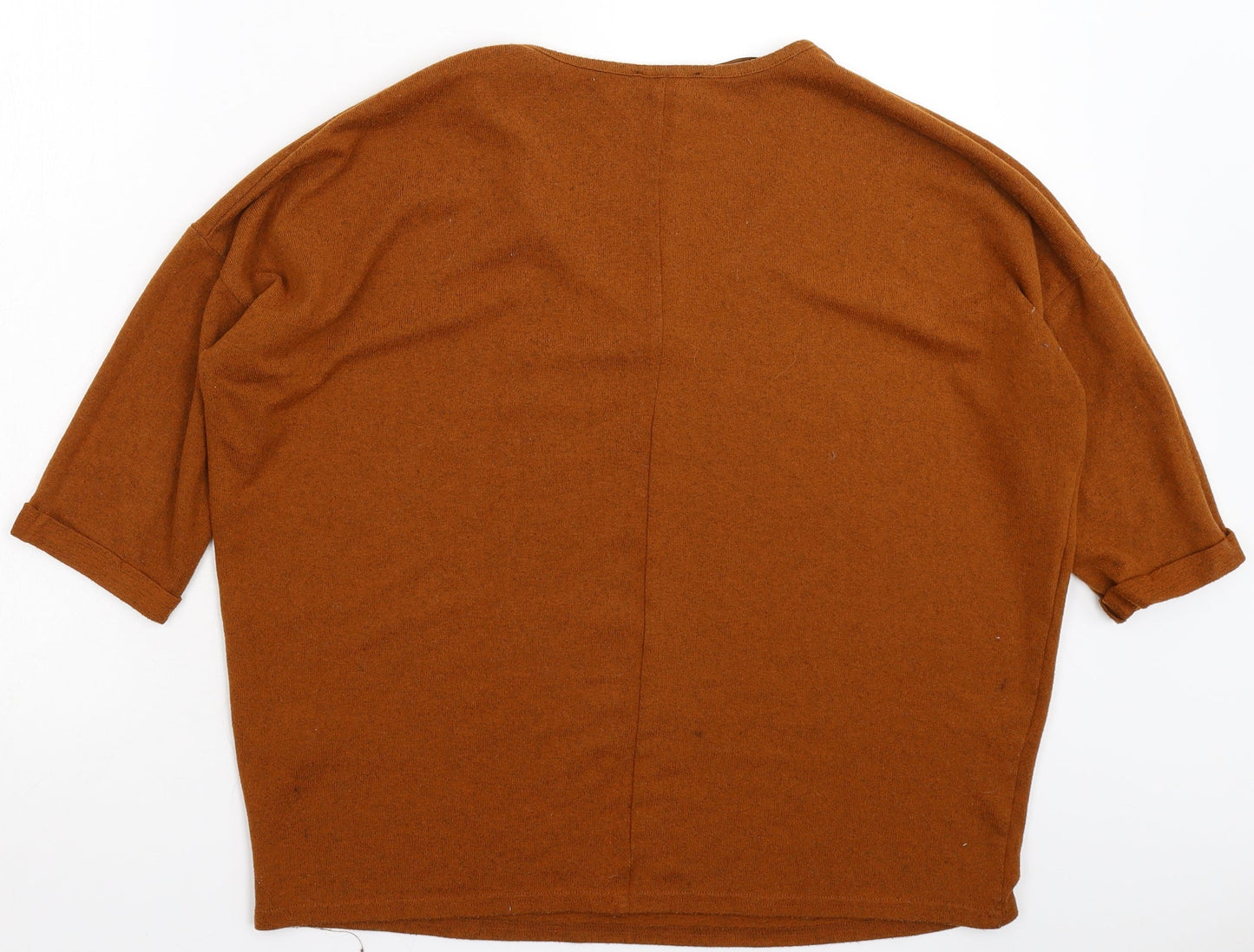 New Look Womens Brown  Knit Pullover Jumper Size M