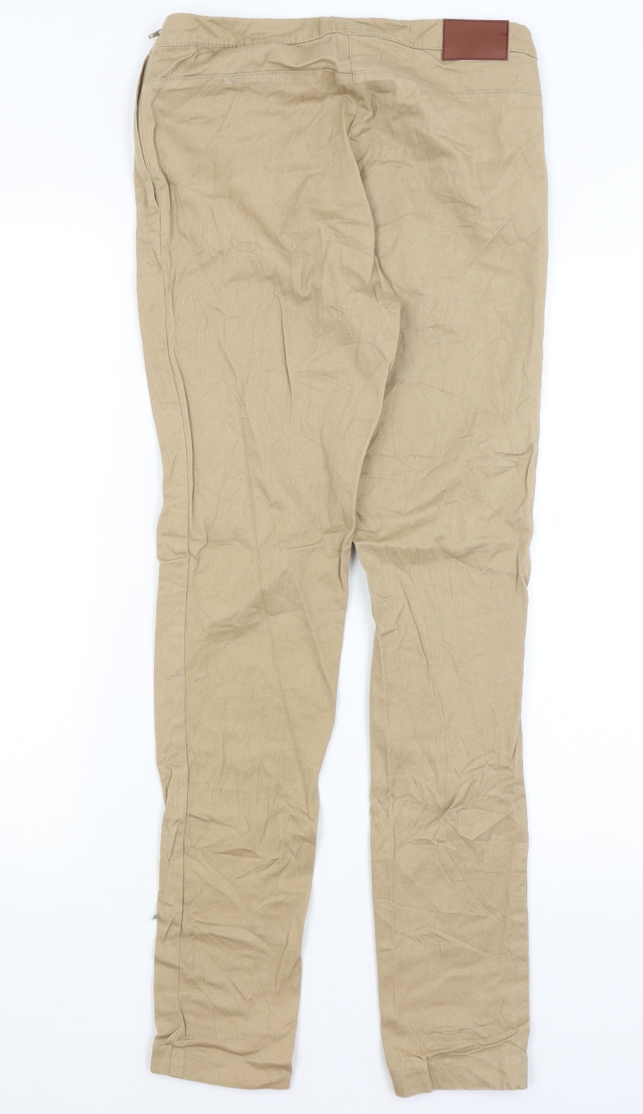 H&M Womens Brown   Chino Trousers Size 8 L29 in
