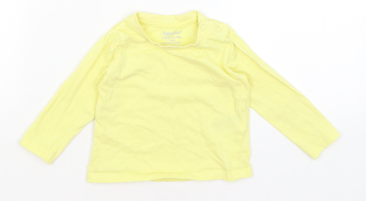 Lupilu Baby Yellow   Basic T-Shirt Size 9-12 Months
