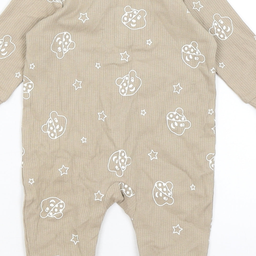 George Baby Brown   Babygrow One-Piece Size 0-3 Months  - Pudsey