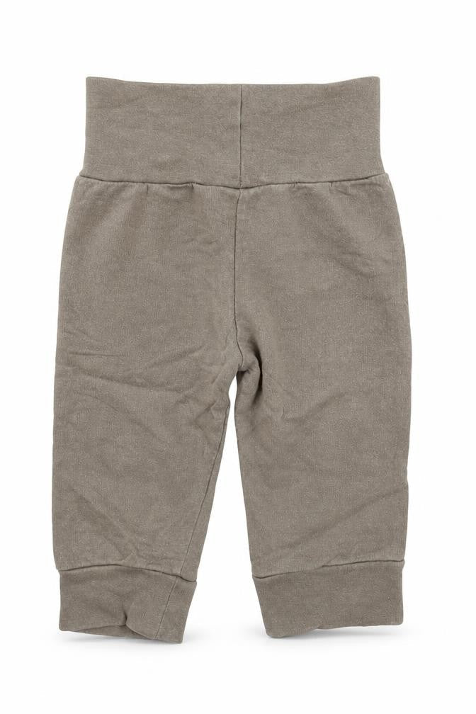 Front view of My Little Bear Baby Green Jogger Trousers, size 3-6, Months