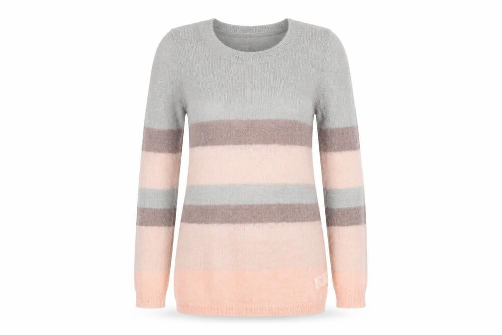 Gharani Strok Womens Multicoloured Striped  Pullover Jumper Size L