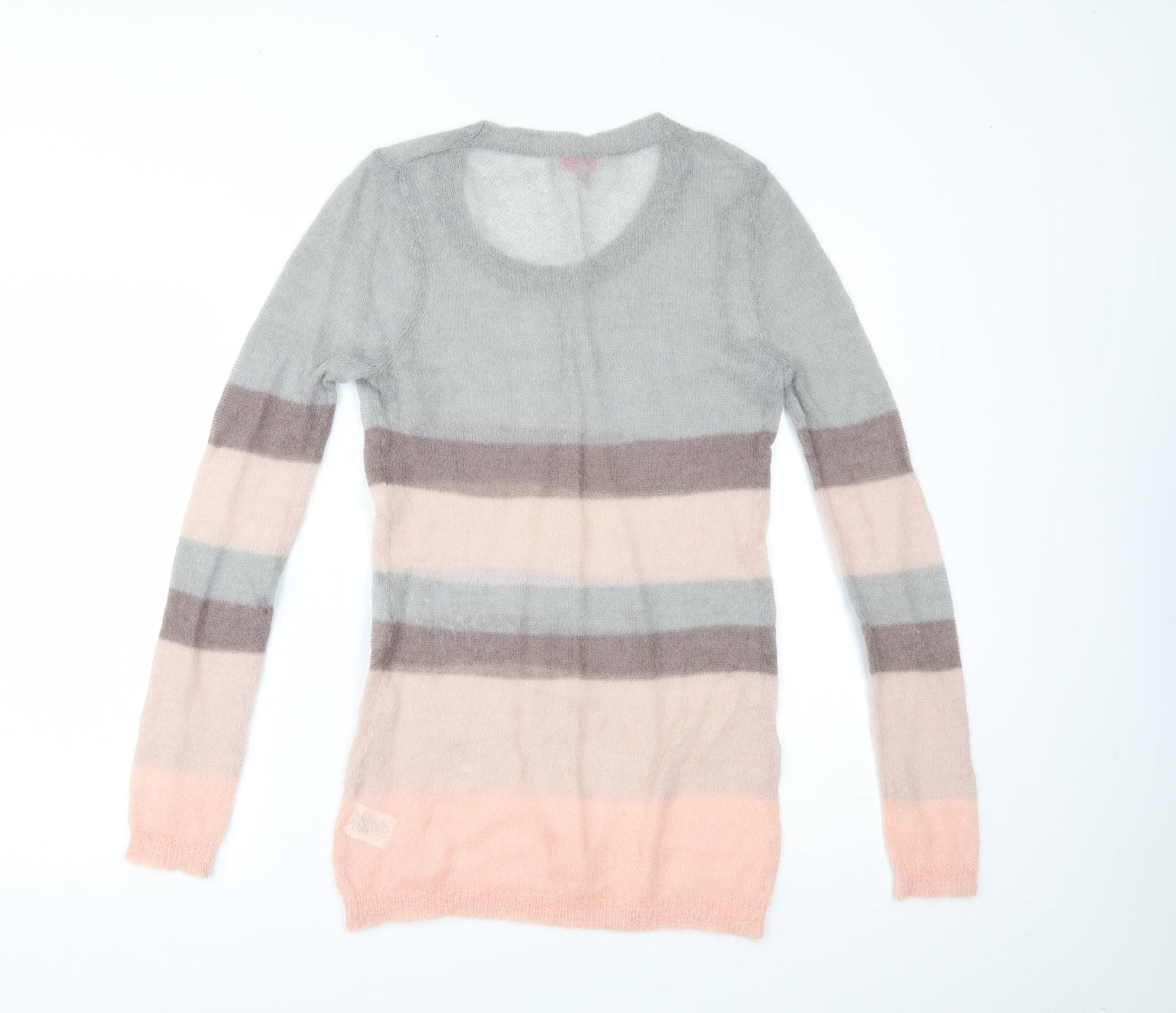 Gharani Strok Womens Multicoloured Striped  Pullover Jumper Size L