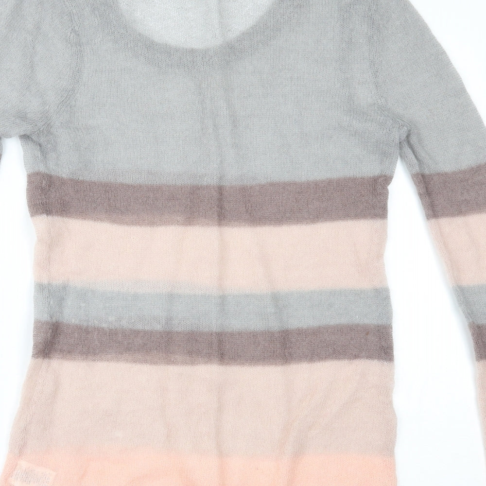 Gharani Strok Womens Multicoloured Striped  Pullover Jumper Size L
