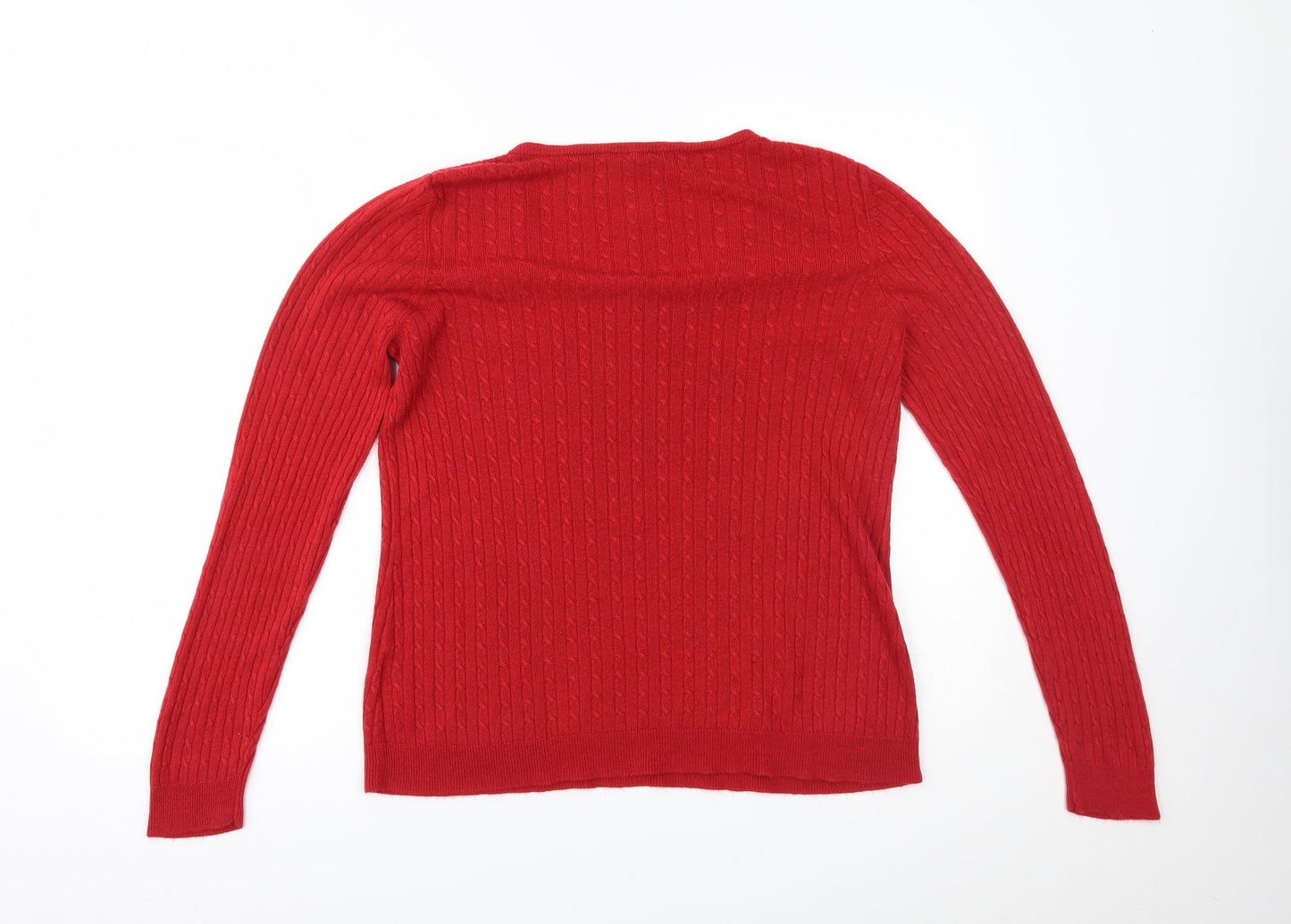 Love Knitwear Womens Red   Pullover Jumper Size 16