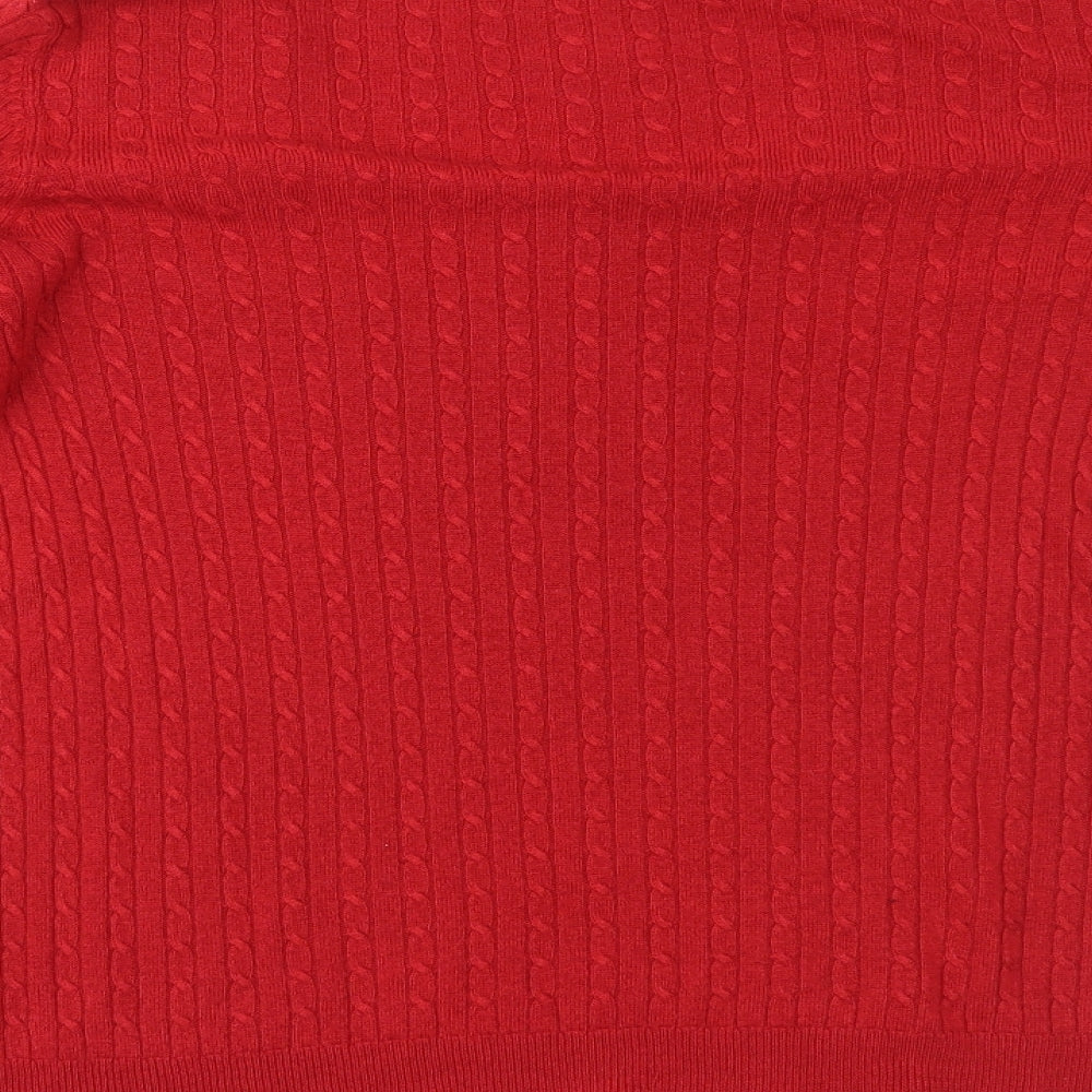 Love Knitwear Womens Red   Pullover Jumper Size 16