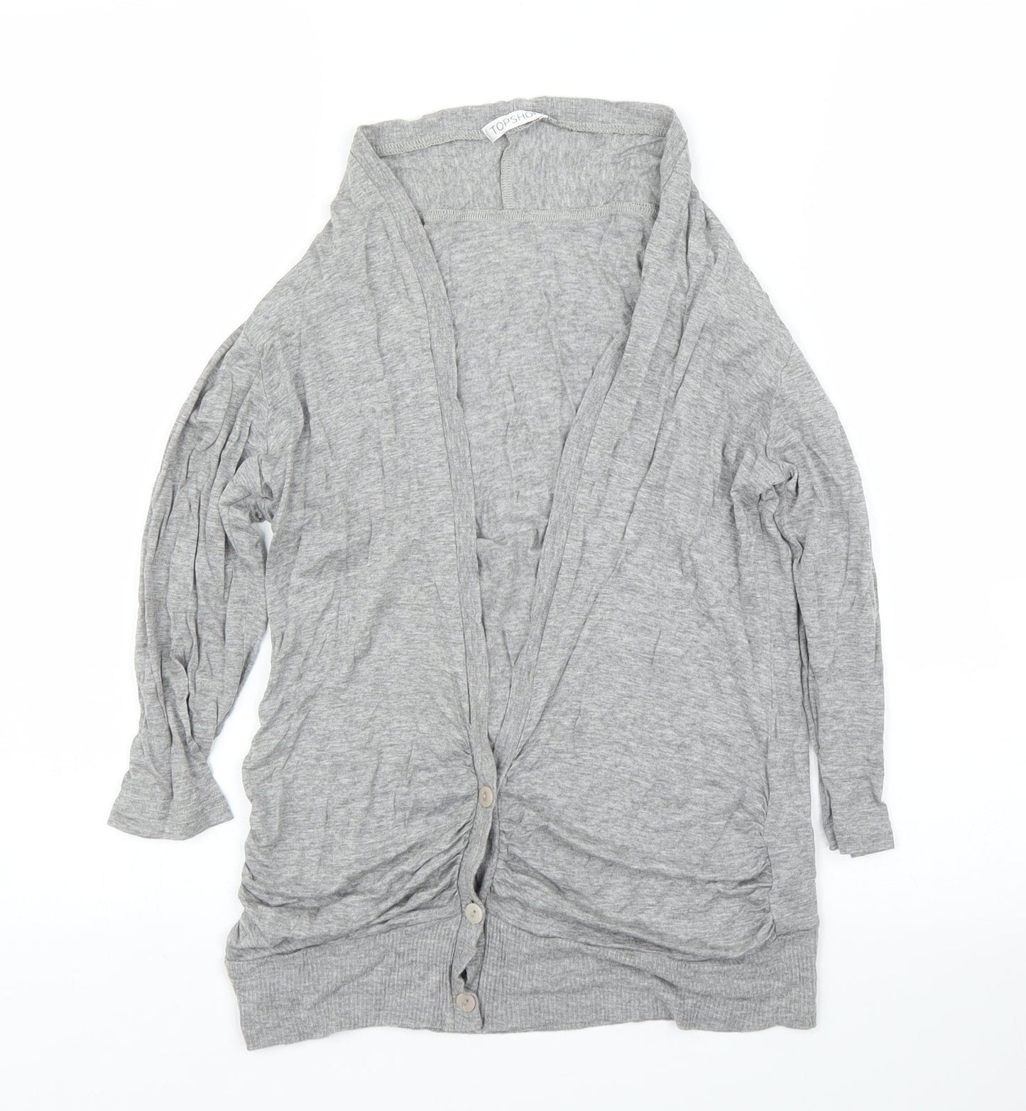 Topshop Womens Grey   Cardigan Jumper Size 10