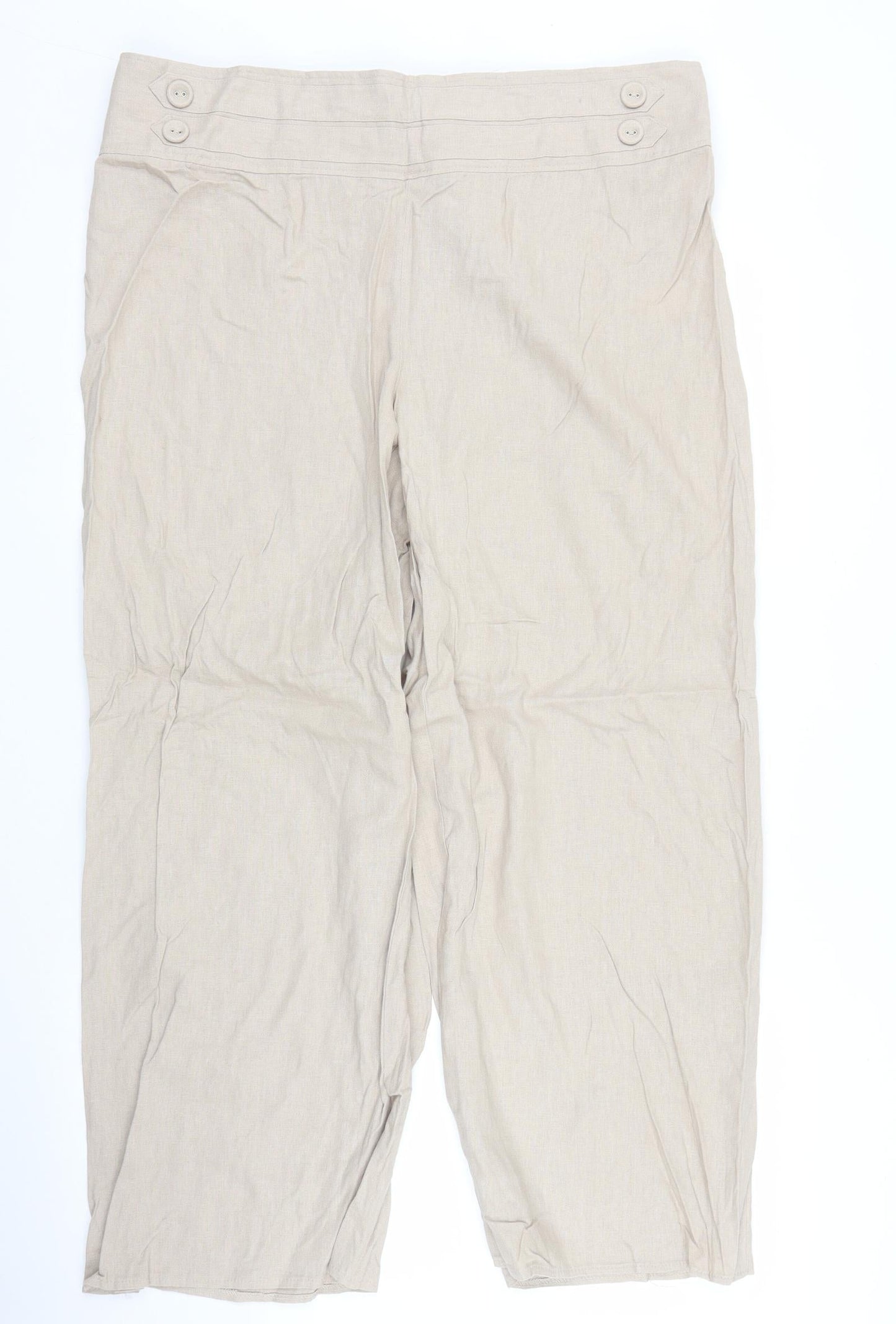 Evie Womens Beige   Trousers  Size 18 L25 in