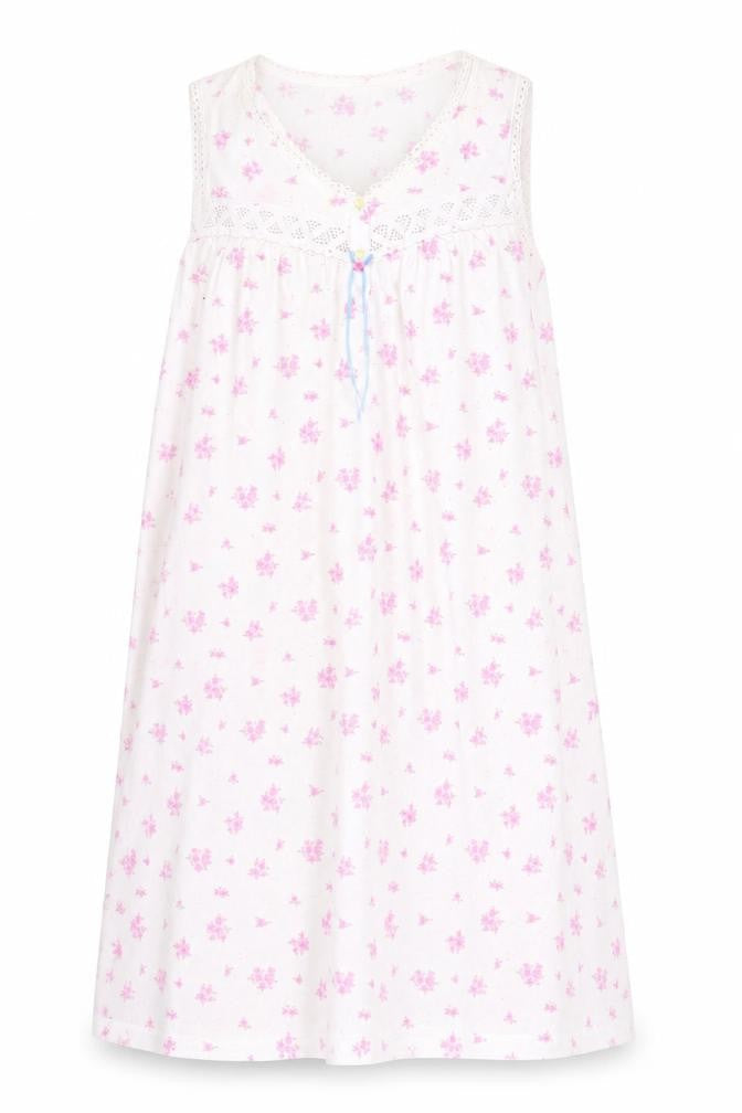Marks and Spencer Womens White Floral  Top Dress Size 14