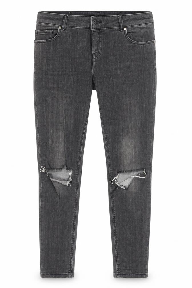 Review Womens Grey   Skinny Jeans Size 28 L29.5 in