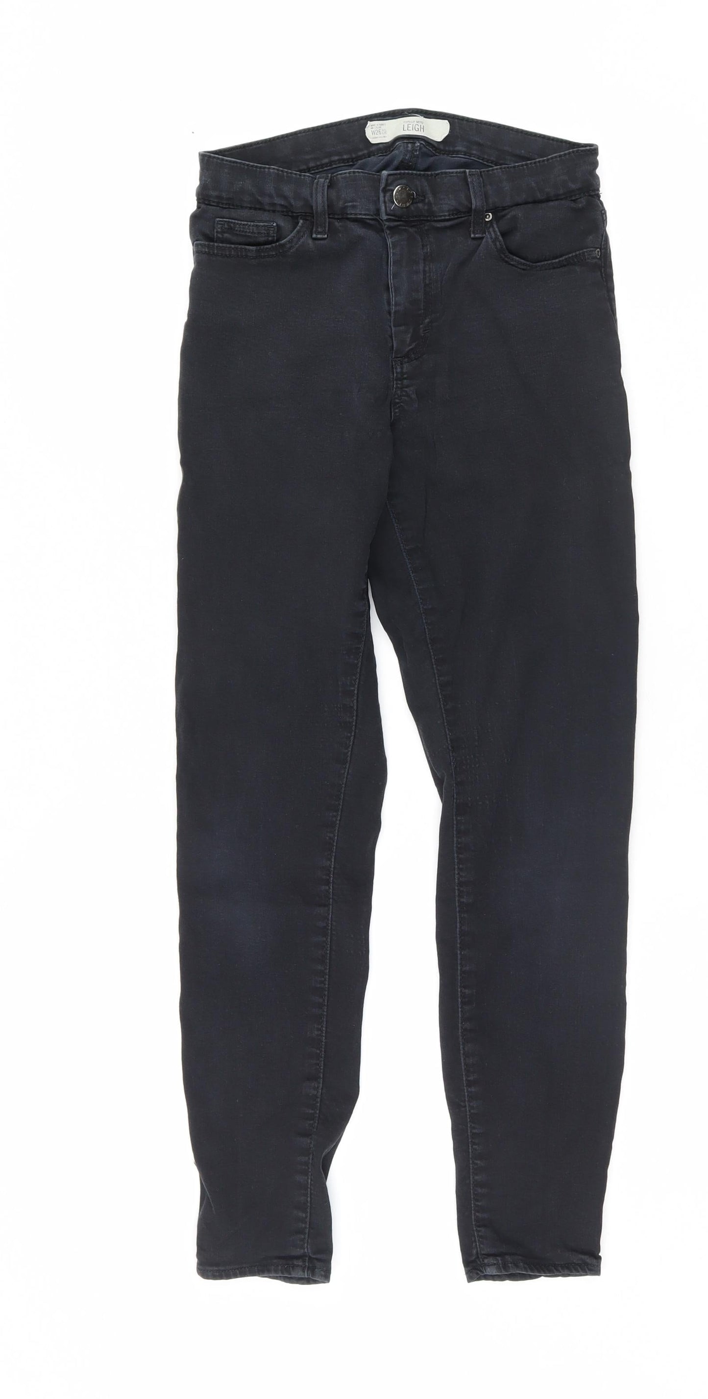 Topshop Womens Black   Skinny Jeans Size 26 L30 in