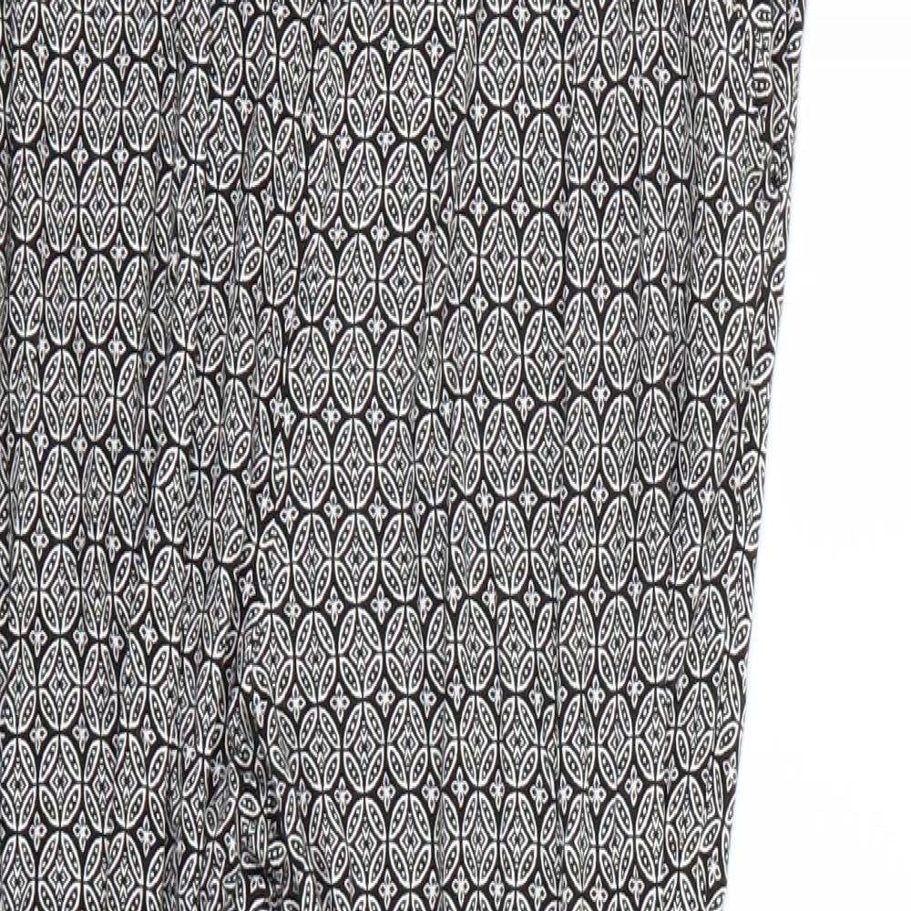 H&M Womens Multicoloured Geometric  Trousers  Size M L24 in